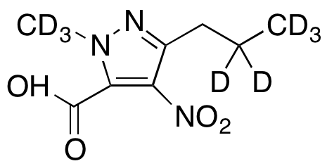 1-(Methyl-d<sub>3</sub>)-4-nitro-3-(2,2,3,3,3-D<sub>5</sub>-propyl)-1H-pyrazole-5-carboxylic Acid