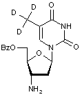 3’-Amino-5’-O-benzoyl-3’-deoxy-D<sub>3</sub>-thymidine