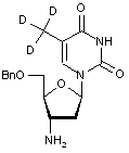 3’-Amino-5’-O-benzyl-3’-deoxy-D<sub>3</sub>-thymidine