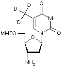  3’-Amino-3’-deoxy-5’-O-MMT-D<sub>3</sub>-thymidine