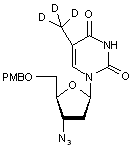 5’-O-p-Anisoyl-3’-azido-3’-deoxy-D<sub>3</sub>-thymidine
