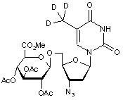 3’-Azido-3’-deoxythymidine-methyl-D<sub>3</sub>-2,3,4-tri-O-acetyl-β-D-glucuronide methyl ester