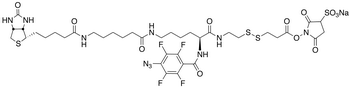 2-[N<sub>2</sub>-(4-Azido-2,3,5,6-tetrafluorobenzoyl)-N<sub>6</sub>-(6 -biotinamidocaproyl)-L-lysinyl]ethyl 2’- (N-sulfosuccinimidylcarboxy)ethyl Disulfide Sodium Salt
