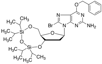O6-Benzyl-8-bromo-N<sub>9</sub>-[3’,5’-O-(1,1,3,3-tetrakis(isopropyl)-1,3-disiloxanediyl)-β-D-2’-deoxyribofuranosyl]guanine