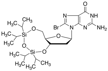 8-Bromo-N<sub>9</sub>-[3’,5’-O-(1,1,3,3-tetrakis(isopropyl)-1,3-disiloxanediyl)-β-D-2’-deoxyribofuranosyl]guanine