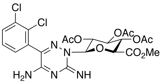 Lamotrigine  N<sub>2</sub>-(2,3,4-Tri-O-acetyl-β-D-glucuronide Methyl Ester)