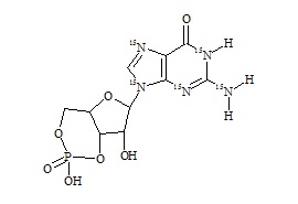 Guanosine 3,5-cyclic monophosphate-15N5