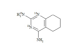 5,6,7,8-Tetrahydroquinazoline-2,4-diamine-<sup>15</sup>N<sub>3</sub>