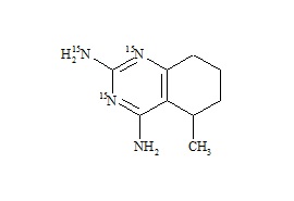 5-Methyl-5,6,7,8-tetrahydroquinazoline-2,4-diamine-<sup>15</sup>N<sub>3</sub>