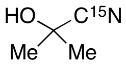Acetone cyanohydrin-<sup>15</sup>N