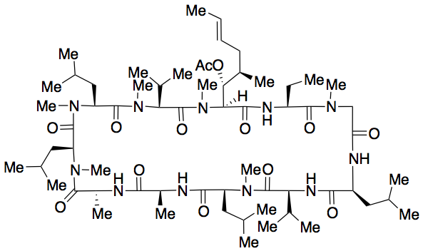 Cyclosporin AM 4N acetate