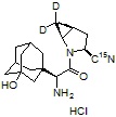 Saxagliptin-d2,15N HCl