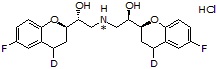 (S,R,R,R)-Nebivolol-d<sub>2</sub>,<sup>15</sup>N hydrochloride