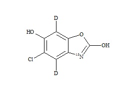 6-Hydroxy chlorzoxazone-d<sub>2</sub>,<sup>15</sup>N