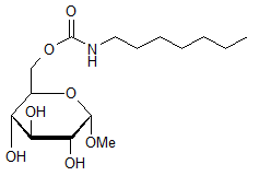 Methyl 6-O-(N-heptylcarbamoyl)-α-D-glucopyranoside