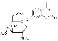 4-Methylumbelliferyl 2-acetamido-3-4-6-tri-O-acetyl-2-deoxy-β-D-galactopyranoside
