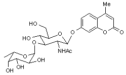 4-Methylumbelliferyl 2-acetamido-2-deoxy-3-O-(α-L-fucopyranosyl)-β-D-glucopyranoside