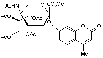 4-Methylumbelliferyl N-acetyl-4-7-8-9-tetra-O-acetyl-α-D-neuraminic acid methyl ester