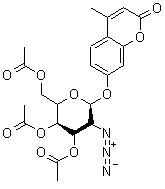 4-Methylumbelliferyl 3-4-6-tri-O-acetyl-2-azido-2-deoxy-α-D-galactopyranoside