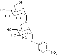 4-Nitrophenyl 6-O-(α-D-glucopyranosyl)-α-D-glucopyranoside