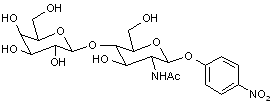 4-Nitrophenyl 2-acetamido-2-deoxy-4-O-(b-D-galactopyranosyl)-β-D-glucopyranoside