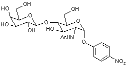 4-Nitrophenyl 2-acetamido-2-deoxy-4-O-(b-D-galactopyranosyl)-α-D-glucopyranoside