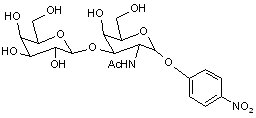 4-Nitrophenyl 2-acetamido-2-deoxy-3-O-(b-D-galactopyranosyl)-α-D-galactopyranoside