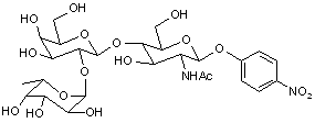 4-Nitrophenyl 2-acetamido-2-deoxy-4-O-[2-O-(α-L-fucopyranosyl)-β-D-galactopyranosyl]-β-D-glucopyranoside