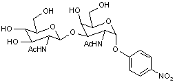 4-Nitrophenyl 2-acetamido-3-O-(2-acetamido-2-deoxy-β-D-glucopyranosyl)-2-deoxy-α-D-galactopyranoside