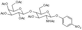 4-Nitrophenyl 2-acetamido-3-6-di-O-acetyl-4-O-(2-3-4-6-tetra-O-acetyl-β-D-galactopyranosyl)-2-deoxy-β-D-glucopyranoside