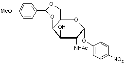 4-Nitrophenyl 2-acetamido-2-deoxy-4-6-O-p-methoxybenzylidene-α-D-galactopyranoside