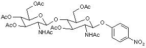 4-Nitrophenyl 2-acetamido-4-O-(2-acetamido-3-4-6-tri-O-acetyl-2-deoxy-β-D-glucopyranosyl)-3-6-di-O-acetyl-2-deoxy-β-D-glucopyranoside
