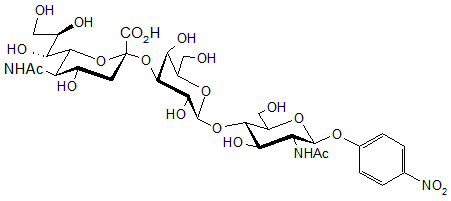 4-Nitrophenyl O-(N-acetyl-α-neuraminosyl)-(2-3)-β-D-galactopyranosyl-(1-4)-2-acetamido-2-deoxy-β-D-glucopyranoside