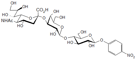 4-Nitrophenyl O-(N-acetyl-α-neuraminosyl)-(2-3)-β-D-galactopyranosyl-(1-4)-β-D-glucopyranoside