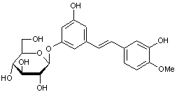 3-3’-5-Trihydroxy-4’-methoxystilbene 3-O-β-D-glucoside