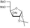 3-O-Acetyl-6-O-benzoyl-5-O-methylsulfonyl-1-2-O-isopropylidene-α-D-glucofuranose