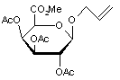 Allyl 2-3-4-tri-O-acetyl-β-D-galacturonide methyl ester