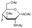 2-Acetamido-1-3-6-tri-O-acetyl-2-4-dideoxy-4-fluoro-D-glucopyranose