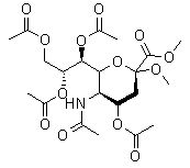N-Acetyl-2-O-methyl-α-neuraminic acid methyl ester 4-7-8-9-tetraacetate