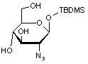 1-O-tert-Butyldimethylsilyl-2-azido-2-deoxy-β-D-glucopyranoside