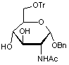 Benzyl 2-acetamido-2-deoxy-6-O-trityl-α-D-glucopyranoside