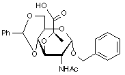 Benzyl 2-acetamido-4-6-O-benzylidene-2-deoxy-α-D-muramic acid