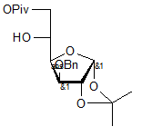 3-O-Benzyl-1-2-O-isopropylidene-6-O-pivaloyl-α-D-glucofuranose
