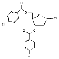 1-Chloro-3-5-di-O-(4-chlorobenzoyl)-2-deoxy-D-ribofuranose