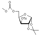 5-O-Carbomethoxy-1-2-O-isopropylidene-3-O-p-toluenesulfonyl-α-D-xylofuranose
