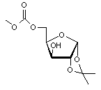 5-O-Carbomethoxy-1-2-O-isopropylidene-α-D-xylofuranose