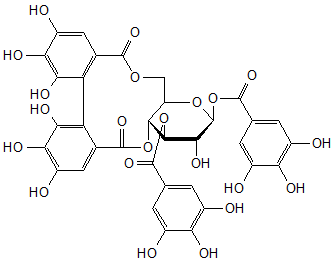 1-3-Di-O-galloyl-4-6-O-hexahydroxydiphenoyl-β-D-glucopyranoside