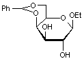 Ethyl 4-6-O-benzylidene-β-D-galactopyranoside