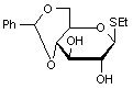 Ethyl 4-6-O-benzylidene-β-D-thioglucopyranoside