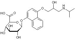 4’-Hydroxypropranolol-4’-O-β-D-glucuronide
